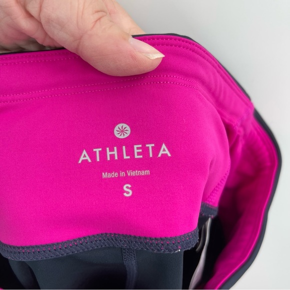 Athleta Electric Fuchsia Colorblock Sonar Tight Leggings - Picture 9 of 13